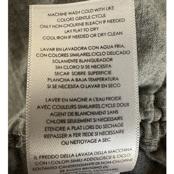 Michael Kors Gray Ruched Top Size Large EUC - Picture 6 of 7